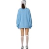 image:imageAelfric Eden Apple Graphic Cropped Sweater Fuzzy Soft Mohair Oversized Solid Knit Casual Pullover Trendy OutfitsBlue