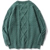 image:imageAelfric Eden Cable Knit Sweater Women Vintage Chunky Cream Sweater Men Woven Crewneck Knitted Pullover greenhttpstcorpamazoncomV1281694436overview