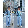 image:imageAelfric Eden Cardigan Sweater Open Front Casual Knit Cardigans Pinstripe Fashion Sweaters Y2k 2026 OutfitsBlue