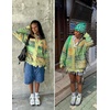 image:imageAelfric Eden Cardigan Sweater Open Front Casual Knit Cardigans Pinstripe Fashion Sweaters Y2k 2026 OutfitsGreen