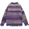 image:imageAelfric Eden Cardigan Sweater Open Front Casual Knit Cardigans Pinstripe Fashion Sweaters Y2k 2026 OutfitsPurple