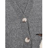 image:imageAelfric Eden Cardigan Sweater Open Front Knit Cardigans Penguin Graphic Color Blocking Sweaters Y2k OutfitsGrey