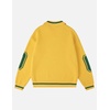image:imageAelfric Eden Graphic Polo Sweater Women Oversized V Neck Knit Sweaters Y2k Long Sleeve Pullover Vintage Number Sweater TopsYellow