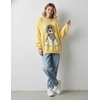 image:imageAelfric Eden Graphic Sweater Cute Dog Sweaters Vintage Oversized Crewneck Knit Pullover Streetwear Y2k TopsYellow