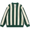 image:imageAelfric Eden Mens Striped Crochet Fall Sweaters Vinatge V Neck Pullover Sweater Long Sleeve Knit Textured SweaterGreen