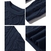 image:imageAelfric Eden Oversized Sweater 90s Vintage Cable Knit Long Sleeve Women Heavy Crewneck PulloverDark Blue