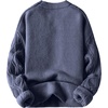 image:imageAelfric Eden Oversized Sweater 90s Vintage Cable Knit Long Sleeve Women Heavy Crewneck PulloverHaze Blue
