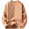 image:imageAelfric Eden Oversized Sweater 90s Vintage Cable Knit Long Sleeve Women Heavy Crewneck PulloverKhaki