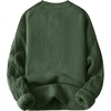image:imageAelfric Eden Oversized Sweater 90s Vintage Cable Knit Long Sleeve Women Heavy Crewneck PulloverLight Green