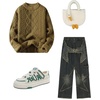 image:imageAelfric Eden Oversized Sweater 90s Vintage Cable Knit Long Sleeve Women Heavy Crewneck PulloverMustardyellow