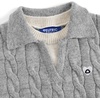 image:imageAelfric Eden Oversized Sweater Fake Two Classic Basic Polo V Neck Sweaters Casual Soft Knit Pullover Streetwear TopsLight Gray