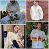image:imageAelfric Eden Oversized Sweater Graphic Van Gogh Printed Unisex 90s Vintage Women Knit Sweaters Men Casual 2026 PulloverBeige
