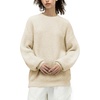 image:imageAelfric Eden Oversized Sweaters Mohair Furry Sweater Crewneck Knit Casual Soft Pullover 2024 Trendy OutfitsApricot