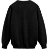 image:imageAelfric Eden Oversized Sweaters Mohair Furry Sweater Crewneck Knit Casual Soft Pullover 2024 Trendy OutfitsBlack
