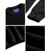 image:imageAelfric Eden Oversized Sweaters Mohair Furry Sweater Crewneck Knit Casual Soft Pullover 2024 Trendy OutfitsBlack