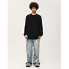image:imageAelfric Eden Oversized Sweaters Mohair Furry Sweater Crewneck Knit Casual Soft Pullover 2024 Trendy OutfitsBlack