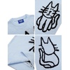 image:imageAelfric Eden Pullover Sweater Cute Printed Oversized Sweater Fall Winter Couple TopsLight Blue