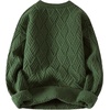 image:imageAelfric Eden Vintage Oversized Sweaters Crewneck Knit Pullover Baggy Loose Casual Cable Sweater 2025 Fall ClothesChristmas Green