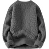 image:imageAelfric Eden Vintage Oversized Sweaters Crewneck Knit Pullover Baggy Loose Casual Cable Sweater 2025 Fall ClothesGray