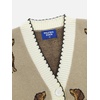 image:imageAelfric Eden Womens Hand Drawn Dachshund Cardigan Sweater V Neck Long Sleeve Open Front Button Down Outwear Knitted CoatsLighht Brown