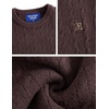 image:imageAelfric Eden Womens Long Sleeve Cable Knit Sweater Fall Fashion Oversized Crewneck Pullover Loose Outfits CamelBrown