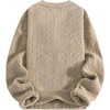 image:imageAelfric Eden Womens Long Sleeve Cable Knit Sweater Fall Fashion Oversized Crewneck Pullover Loose Outfits CamelCamel