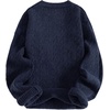 image:imageAelfric Eden Womens Long Sleeve Cable Knit Sweater Fall Fashion Oversized Crewneck Pullover Loose Outfits CamelDark Blue