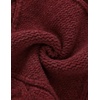 image:imageAelfric Eden Womens Oversized Cable Knit Chunky Sweater Mock Neck Long Sleeve Heart Knit Pullover Sweater 2025 Fall OutfitRed