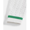 image:imageAelfric Eden Womens Oversized Cable Knit V Neck Sweaters Oversized Pullover Fall Fashion OutfitsWhitegreen