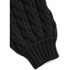 image:imageAelfric Eden Womens Oversized Sweaters Cable Knit Chunky Sweater Lantern Sleeve Crewneck Pullover Loose OutfitsBlack