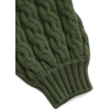 image:imageAelfric Eden Womens Oversized Sweaters Cable Knit Chunky Sweater Lantern Sleeve Crewneck Pullover Loose OutfitsGreen