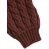 image:imageAelfric Eden Womens Oversized Sweaters Cable Knit Chunky Sweater Lantern Sleeve Crewneck Pullover Loose OutfitsRed
