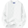 image:imageAelfric Eden Oversized Sweater 90s Vintage Cable Knit Long Sleeve Women Heavy Crewneck PulloverWhite