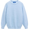 image:imageAelfric Eden Oversized Sweaters Mohair Furry Sweater Crewneck Knit Casual Soft Pullover 2024 Trendy OutfitsLight Blue