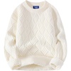 image:imageAelfric Eden Vintage Oversized Sweaters Crewneck Knit Pullover Baggy Loose Casual Cable Sweater 2025 Fall ClothesWhite