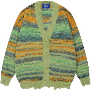 image:imageAelfric Eden Cardigan Sweater Open Front Casual Knit Cardigans Pinstripe Fashion Sweaters Y2k 2026 OutfitsGreen