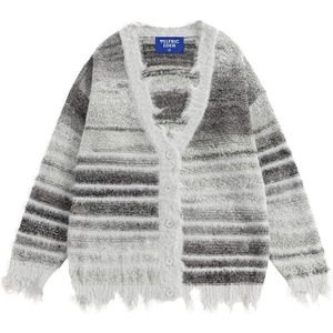 image:imageAelfric Eden Cardigan Sweater Open Front Casual Knit Cardigans Pinstripe Fashion Sweaters Y2k 2026 OutfitsGrey