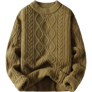 image:imageAelfric Eden Oversized Sweater 90s Vintage Cable Knit Long Sleeve Women Heavy Crewneck PulloverMustardyellow