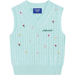 image:imageAelfric Eden Womens Sweater Vest Fashion Knit Y2K Sleeveless Pattern Style Crop Tank Top for GirlGreen
