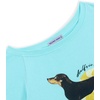 image:imageAelfric Eden Dachshund Off The Shoulder Tshirts Womens Oversized Graphic Tees Short Sleeve Summer Cute T Shirts Y2K TopsLake Blue