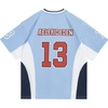 image:imageAelfric Eden Jersey Shirts Color Blocking VNeck Tee Oversized Vintage T Shirt Short Sleeve Casual Summer TopsLight Blue