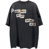 image:imageAelfric Eden Mens Oversized T Shirts Tees Distorted Portrait Print Crew Neck Cotton Tops Streetwear Casual ShirtBlack