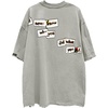 image:imageAelfric Eden Mens Oversized T Shirts Tees Distorted Portrait Print Crew Neck Cotton Tops Streetwear Casual ShirtLight Gray