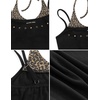 image:imageAelfric Eden Women Sexy Leopard Halter Backless Tank Top Y2k Trendy Studded Camisole Crop TopsBlack