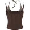 image:imageAelfric Eden Women Sexy Leopard Halter Backless Tank Top Y2k Trendy Studded Camisole Crop TopsBrown
