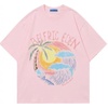 image:imageAelfric Eden Womens Oversized Tshirts Graphic Tees Graffiti Sunset Print Summer Short Sleeve Cotton TopPink