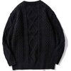 image:imageAelfric Eden Women Sweater Vintage Cable Knit Sweater Casual Oversized Sweater PulloverBlack