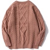 image:imageAelfric Eden Women Sweater Vintage Cable Knit Sweater Casual Oversized Sweater PulloverPink X14armygreen
