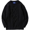 image:imageAelfric Eden Women Sweater Vintage Cable Knit Sweater Casual Oversized Sweater PulloverBlack