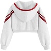 image:imageAelfric Eden Cropped Contrast Stripe Zip Up Hoodie Y2K Long Sleeve Crop Sweatshirts Casual Hooded JacketGrey